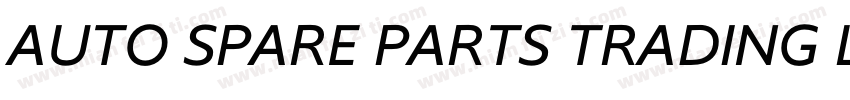 AUTO SPARE PARTS TRADING LLC字体转换
